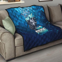 Personalized Father's Day Dad Fishing Skull Fisherman Quilt O Fish Ally Best Dad Ever - Wonder Print Shop