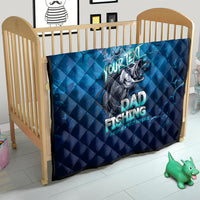 Personalized Father's Day Dad Fishing Skull Fisherman Quilt O Fish Ally Best Dad Ever - Wonder Print Shop