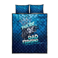 Personalized Father's Day Dad Fishing Skull Fisherman Quilt Bed Set O Fish Ally Best Dad Ever - Wonder Print Shop
