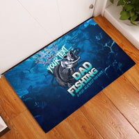 Personalized Father's Day Dad Fishing Skull Fisherman Rubber Doormat O Fish Ally Best Dad Ever - Wonder Print Shop