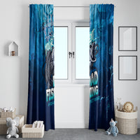 Personalized Father's Day Dad Fishing Skull Fisherman Window Curtain O Fish Ally Best Dad Ever - Wonder Print Shop