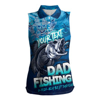 Personalized Father's Day Dad Fishing Skull Fisherman Women Sleeveless Polo Shirt O Fish Ally Best Dad Ever - Wonder Print Shop