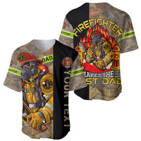 Firefighter Make The Best Dad Baseball Jersey Father's Day - Wonder Print Shop