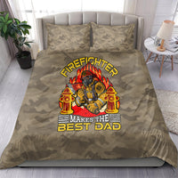 Firefighter Make The Best Dad Bedding Set Father's Day - Wonder Print Shop
