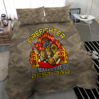 Firefighter Make The Best Dad Bedding Set Father's Day - Wonder Print Shop