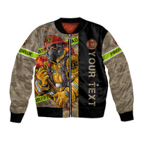 Firefighter Make The Best Dad Bomber Jacket Father's Day - Wonder Print Shop