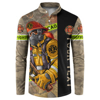 Firefighter Make The Best Dad Button Sweatshirt Father's Day - Wonder Print Shop