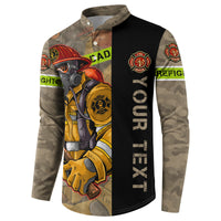 Firefighter Make The Best Dad Button Sweatshirt Father's Day - Wonder Print Shop