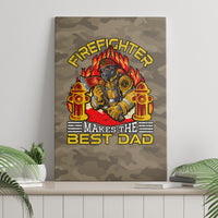 Firefighter Make The Best Dad Canvas Wall Art Father's Day - Wonder Print Shop