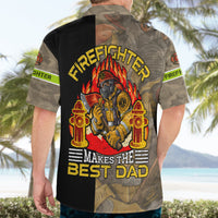 Firefighter Make The Best Dad Hawaiian Shirt Father's Day - Wonder Print Shop