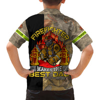 Firefighter Make The Best Dad Kid Hawaiian Shirt Father's Day - Wonder Print Shop