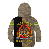 Firefighter Make The Best Dad Kid Hoodie Father's Day - Wonder Print Shop