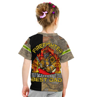 Firefighter Make The Best Dad Kid T Shirt Father's Day - Wonder Print Shop