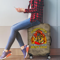 Firefighter Make The Best Dad Luggage Cover Father's Day - Wonder Print Shop