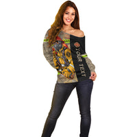 Firefighter Make The Best Dad Off Shoulder Sweater Father's Day - Wonder Print Shop