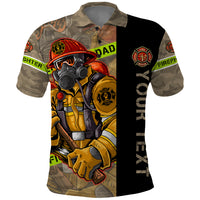 Firefighter Make The Best Dad Polo Shirt Father's Day - Wonder Print Shop