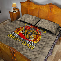 Firefighter Make The Best Dad Quilt Bed Set Father's Day - Wonder Print Shop