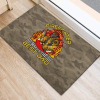 Firefighter Make The Best Dad Rubber Doormat Father's Day - Wonder Print Shop