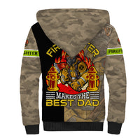 Firefighter Make The Best Dad Sherpa Hoodie Father's Day - Wonder Print Shop