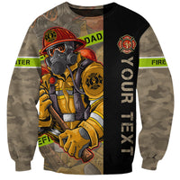 Firefighter Make The Best Dad Sweatshirt Father's Day - Wonder Print Shop