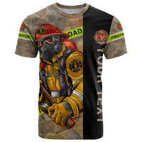 Firefighter Make The Best Dad T Shirt Father's Day - Wonder Print Shop