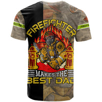 Firefighter Make The Best Dad T Shirt Father's Day - Wonder Print Shop
