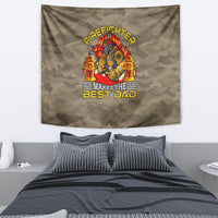 Firefighter Make The Best Dad Tapestry Father's Day - Wonder Print Shop