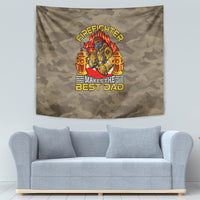 Firefighter Make The Best Dad Tapestry Father's Day - Wonder Print Shop