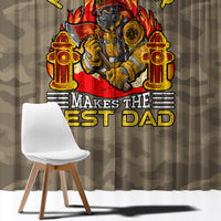 Firefighter Make The Best Dad Window Curtain Father's Day - Wonder Print Shop