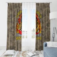 Firefighter Make The Best Dad Window Curtain Father's Day - Wonder Print Shop