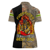 Firefighter Make The Best Dad Women Polo Shirt Father's Day - Wonder Print Shop