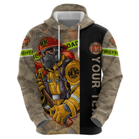 Firefighter Make The Best Dad Zip Hoodie Father's Day - Wonder Print Shop