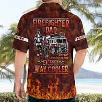 Father and Kids Firefighter Hawaiian Shirt Like A Normal Dad - Wonder Print Shop
