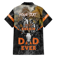 Father's Day Skull Deer Hunting Hawaiian Shirt Best Buckin Dad Ever - Wonder Print Shop