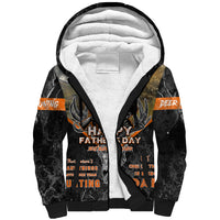 Father's Day Skull Deer Hunting Sherpa Hoodie Best Buckin Dad Ever - Wonder Print Shop
