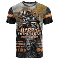 Father's Day Skull Deer Hunting T Shirt Best Buckin Dad Ever - Wonder Print Shop