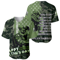 Veteran Father's Day My Hero Baseball Jersey Veteran Dad - Wonder Print Shop
