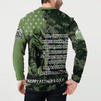 Veteran Father's Day My Hero Button Sweatshirt Veteran Dad - Wonder Print Shop