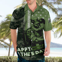 Veteran Father's Day My Hero Hawaiian Shirt Veteran Dad - Wonder Print Shop