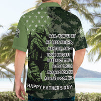 Veteran Father's Day My Hero Hawaiian Shirt Veteran Dad - Wonder Print Shop