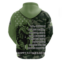 Veteran Father's Day My Hero Hoodie Veteran Dad - Wonder Print Shop