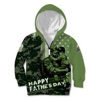 Veteran Father's Day My Hero Kid Hoodie Veteran Dad - Wonder Print Shop