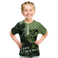 Veteran Father's Day My Hero Kid T Shirt Veteran Dad - Wonder Print Shop