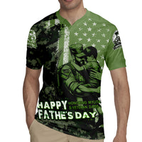 Veteran Father's Day My Hero Rugby Jersey Veteran Dad - Wonder Print Shop