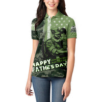 Veteran Father's Day My Hero Women Polo Shirt Veteran Dad - Wonder Print Shop
