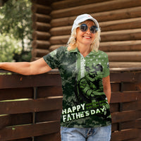 Veteran Father's Day My Hero Women Polo Shirt Veteran Dad - Wonder Print Shop