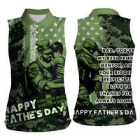 Veteran Father's Day My Hero Women Sleeveless Polo Shirt Veteran Dad - Wonder Print Shop