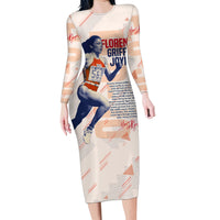 The Phenomenal Woman Flo-Jo Family Matching Long Sleeve Bodycon Dress and Hawaiian Shirt 1988 - Wonder Print Shop