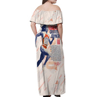 The Phenomenal Woman Flo-Jo Off Shoulder Maxi Dress 1988 - Wonder Print Shop