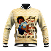 Afro Nurses Baseball Jacket Black Queen African - Wonder Print Shop